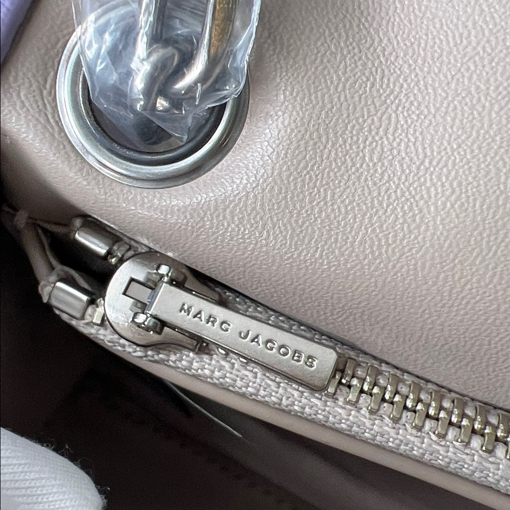 Marc Jacobs The Dual Chain Strap Mini Bag Purple Shoulder Bag, Dust Bag NWT - Picture 16 of 17